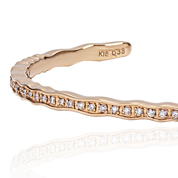 Pernoi ペルノイ バングル ブレスレット LFO-20-0860 K18 2mm幅